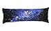 Produktbild wonbye Körper Kissen Fall 5 ft (50 x 150 cm) schwarz Loch Galaxy Muster, weich Baumwolle Maschinenwaschbar mit Reißverschluss während Schwangerschaft/Kissenbezug