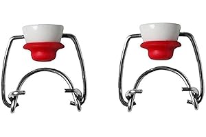 TOSSPER 2pcs Tirón De La Botella De Cristal Superior, Swing Top Brewing Tapón para Bebidas Aceite Vinagre Cerveza Agua Soda