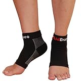 AidBrace Plantar Fasciitis Foot Sleeves - Graduated Compression Socks (Pair) - Heel And Arch Support For Men And Women (S/M)