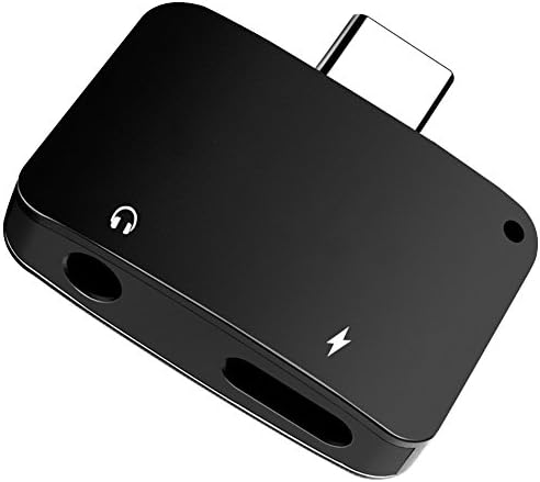 WONSAMAM Huawei P20 P10 Moto z Ximao 6 Type C to USB C, 3.5 mm Headphone Earphone Headset Audio Splitter Converter Adapter with Type C Charging Port