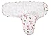 TALINU pink swaddle blanket for newborn babies 100% cotton with velcro fastners in a princess baby girl design with 2 year satisfaction guarantee - infant bundle sleeping bag / midwife recommended 0-3 month / 3-6 kg / baby wrap cloth / unicorn fairy magical baby blanket to create close safe feeling of mother´s womb / ideal during the summer