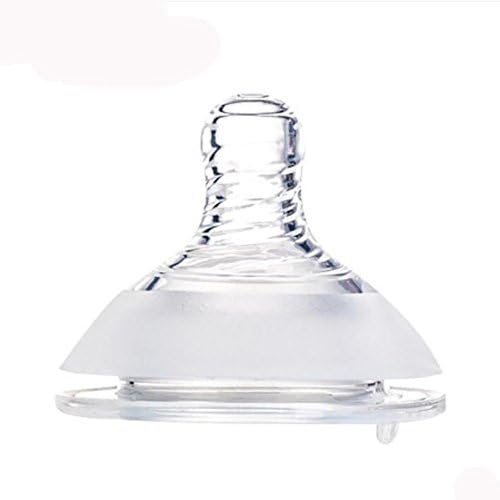 SHYI Pacifier Safe Silicone Soft Weaning Teether Soother Suit for 0-1 Years Old , white , l