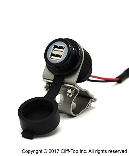 Cliff-Top® Caricabatteria USB da 4,6 Amp per caricabatteria per GPS, satellitare e smartphone, ecc.