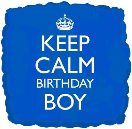 Keep Calm Birthday Boy Foil Balloon