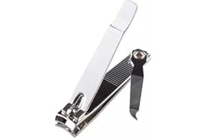 ANAMZ Nail Clipper, Nail Cutter, Heavy Duty Stainless Steel, Suitable for Thick, Soft Fingernail Toenail Men Women and Children (Pack of 1)