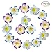 Produktbild Haarspangen Hawaiian Blumen Haarnadel Braut Barrette Tropische Strand Hochzeit Plumeria Blume Frauen Party Braut Orchidee Haarclip 5Pcs (Lila)