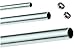 Produktbild 5x GedoTec® Möbelrohr Schrankrohr Stahlrohr Kleiderstange 1200 mm inkl. 10 Stk. Schrankrohrlager | RUND Ø 25 mm | Stahl verchromt | Markenqualität für Ihren Wohnbereich