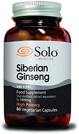 Solo Nutrition Siberian Ginseng Capsules, 60-Count