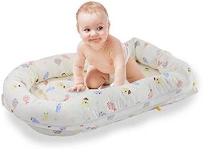 YYHSO Baby Cotton Pod Nest 0-36 Months Reversible Cocoon Playpen Bed Travel Cot,Washable(Include Stereotypes Pillow*1)