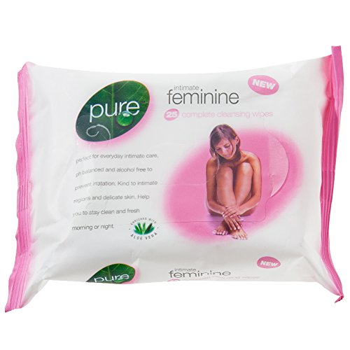 pure intimate feminine wipes x25
