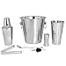Produktbild Kosma Cocktail Set aus 7 Stück Edelstahl | Barware-Kit Bar Tools Set - Set Inklusive: Champagner Eimer 21 x 21cm, Cocktail Shaker 500ml, Peg Measurer 30x60ml, Bar Mischen Löffel 8 ", Eis Tong 5,5", Malt Cup 30 Unzen, Free Flow Wein Ausgießer