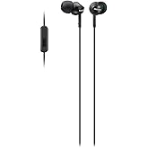Sony MDREX110APB.CE7 Deep Bass Earphones with Smartphone Control and Mic - Metallic Black