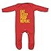 Eat Sleep Poop Repeat Baby Romper Sleep Suit (Red, 3-6m)