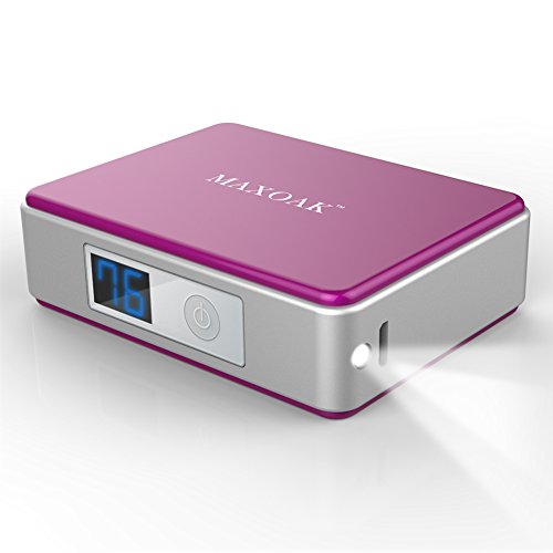 MAXOAK Mini Bater a Externa 5200mAh Cargador Port til para Smartphone iPhone Samsung HTC Moto y M s con LED Iluminaci n y LED Muestra el restante bater a Morado reviews MAXOAK Mini Bater a Externa 5200mAh Cargador Port til para Smartphone iPhone Samsung HTC Moto y M s con LED Iluminaci n y LED Muestra el restante bater a Morado