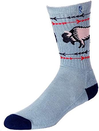 PSOCKADELIC Men's Calf Socks Blue lt blue/ navy One size