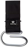Think King Jumbo Swirly Hook for Pram Wheelchair Rollator Walker Brushed (Aluminum/Black)