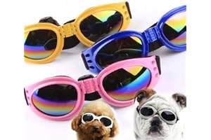 PSK Sunglass, Glamorous Eye Protection googgles Eye Wear Protection Waterproof Pet Sunglasses for Dogs with Fashion Flair for All Breeds (Blue)