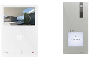 COMELIT Video-Sprechanlagen KIT 1-Fam-Haus 8461V2-Draht, mit Quadra Türstation Aufputz