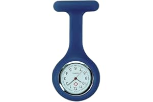 Boolavard Clip on Nurse Watches for Women Men, Silicone Lapel Pin Pocket Fob Stethoscope Watches with Second Hand for Nurses Doctor Student Graduation Valentines Birthday Christmas Gifts