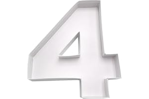 WENPACK 23cm Paper Mache Number Fillable Cardboard Birthday Decorative Tray Box Sweets Strawberry Treat (4)