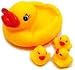ElectroBee™ Duck Family Baby Bathing Toys Set Of 4 Yellow Rubber Squeaky Squeeze Lovely Ducklings RS.159.00