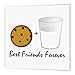 Produktbild 3dRose Cute Cartoon Milch und Cookies-Best Friends Forever-Iron auf Wärmeübertragung, 6 von 15,2 cm für weiß Material (HT 43203 _ 2)