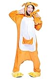 MissFox Kigurumi Pyjama Erwachsene Anime Cosplay Halloween Kostüm Kleidung Känguru Xl