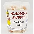 Pick n Mix Retro Fried Eggs Jelly Halal Sweets. Premium Quality for Kids & Adults Christmas, EID, Wedding Candy Carts, Gift and Sharing. 500g / 1kg bulk buy (500 G)