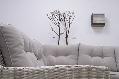 Garden Impressions Lounge, Dinner Esstisch Kombi Set La Paz Passion Willow, 3-teilig - 4