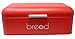 Produktbild Moderner Brotkasten im Matt-Metallic Design | Rot