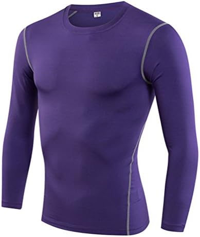 TieNew Mens Fast Dry Compression Base Layers/Baselayer Top Long Sleeve Under Shirt - Crew Neck,Mens &amp; Boys Pro Performance Sport Compression Base Layer Top T-Shirts