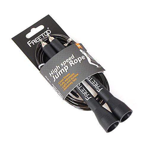 [Springseil] FREETOO Speed Rope jump rope mit Stahlkugellager und verstellbares Seil effektive Skipping Rope für Fitness Fettverbrennung Ausdauertraining und Bodybilding - 8