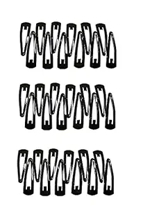 Reiz Set of 36 Pcs Big Size Tik Tak Hair Pins Premium Metal Triangular Tik Tak/Tic Tac Hair Pins/Clips Hair Accessories Hair Pins or Clips for Girls and Women - Black (36 Pcs Big)