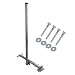 Produktbild PremiumX Dachsparrenmasthalter 120 cm Ø 48 mm Mast Stahl feuerverzinkt 1200mm SAT Dach Sparren Halter verstellbar 61 - 105 cm Aufsparrenhalter Untersparrenhalter Dachsparrenhalter Sparrenhalter inkl. Holzschrauben mit Unterlegscheibe