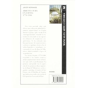 Arquitectura En Espana, 1770-1900 (Manuales Arte Catedra)