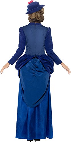 Smiffys Adult Women's Victorian Vixen Deluxe Costume, Top, Skirt and Hat, Tales of Old England, Serious Fun, Size M, 43420