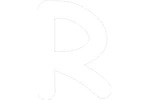 Kleckerliese Buchstaben Aufkleber 10 cm Einzel – seidenmatte Alphabet Sticker A–Z für Kinderzimmer, Wand, Tür, Möbel & Auto – selbstklebend & konturgeschnitten – R – Farbe Weiß