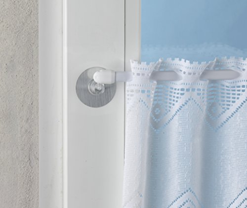 Wenko 21790100 Static-Loc Universalhaken Edelstahloptik, 2er Set, Befestigen ohne bohren, Kunststoff, 3,8 x 1,6 x 3,8 cm - 4