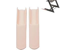Hxeternal Erweitertes Gleiterset kompatibel für Stokke Tripp Trapp Hochstuhl - Kompatibel mit Tripp Trapp Modellen nach Mai 2006 (Zartrosa)