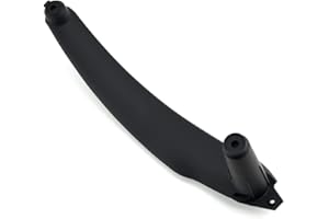 MKptopia 1 Pièce ABS Gauche Arrière Poignée de Porte Intérieur de Voiture Panneau Intérieur Couvercle Embellisseur Accoudoir Compatible avec B-MW E70 E71 E72 X5 X6 2007-2014-LHD-Noir