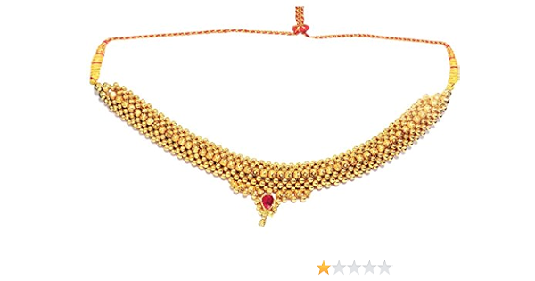 Buy Thushi Beads Choker Necklace 
