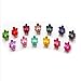 PIXNOR 10pcs Mini Hair Claw Flower Hair Clip - Random Color