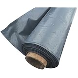 Film Polyéthylène Noir étanchéité Sous-dalle - 8x25m, Type 200, Neuf Sous Emballage