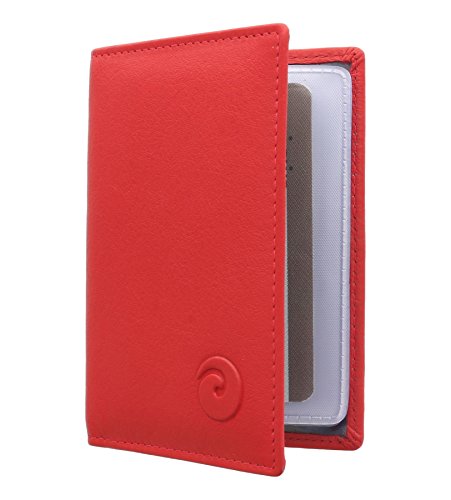 Mala Leather Colección Origin Tarjetero de Crédito de Cuero con Protección RFID 610_5 Rojo