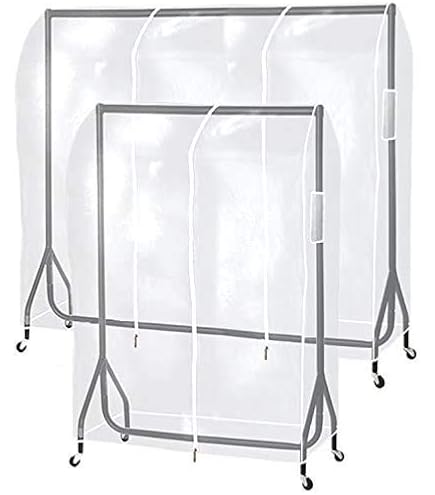 Eosnow Rail De Suspension De Vêtements En Métal Robuste De 6 Pieds De