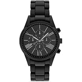 Ticarto Erkek &Ccedil;elik Kol Saati, Metal Kasa, Quartz Mekanizma, 45mm, Siyah, Cam Ekran