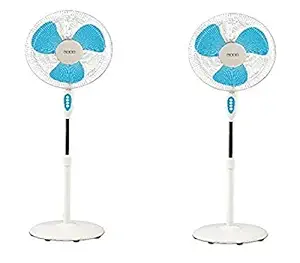 Usha Mist Air ICY 3 Blade 400MM Pedestal Fan (Blue) Pack of 2