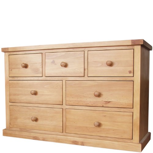 Chunky Solid Pine 3 Over 4 Chest Of Drawers Furniture Amazon Co