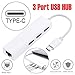 Produktbild Liqiqi USB-C auf LAN RJ45 Ethernet Netzwerkkabel, Adapter & 3 USB 2.0 Port Hub für MacBook