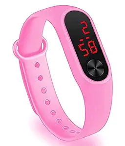 Daniya LED Digital Watch Good Looking Pink Kids Watch for Boys & Girls (Pink Color)